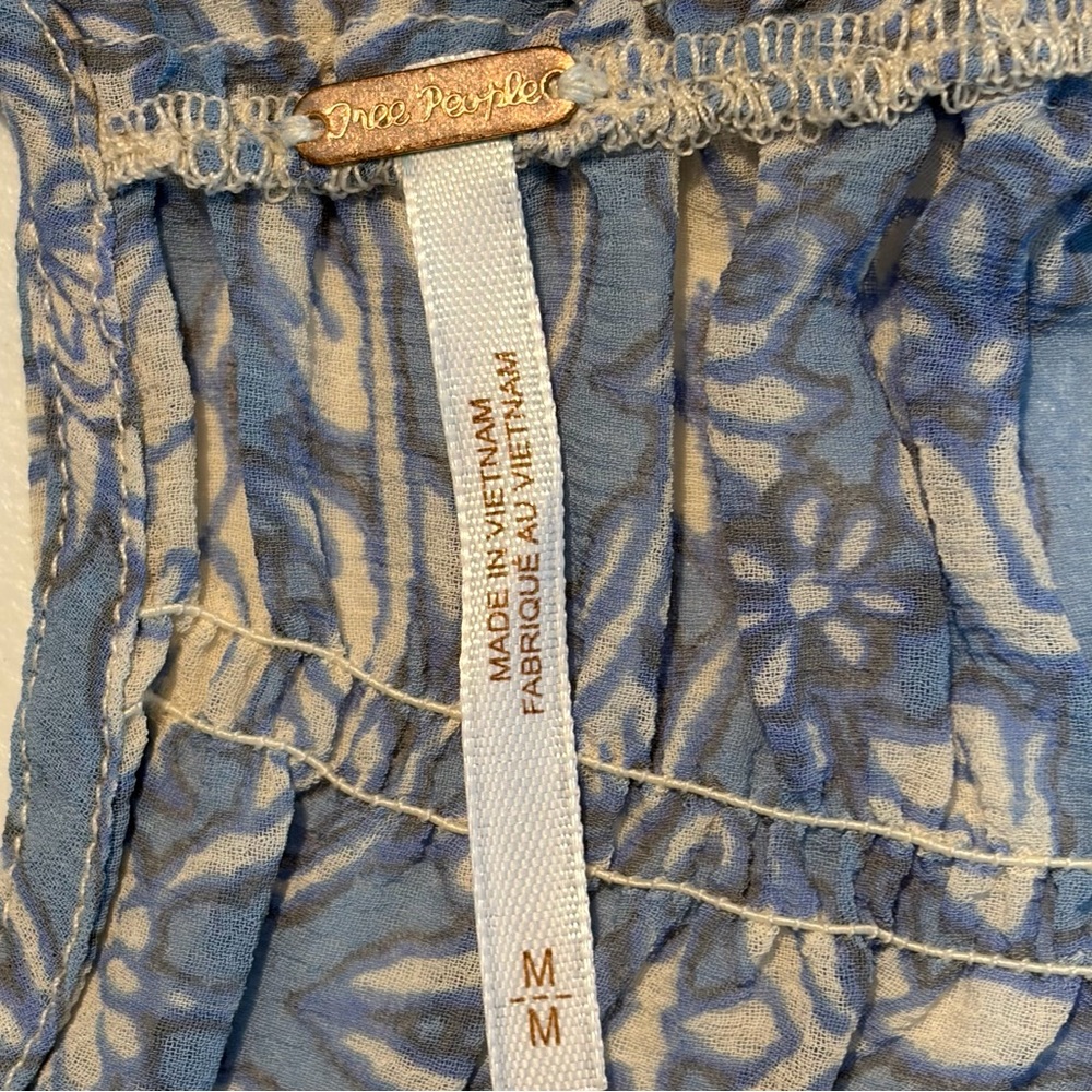 Free People Merrie Mixed-Print Tunic - Picture 6 of 8